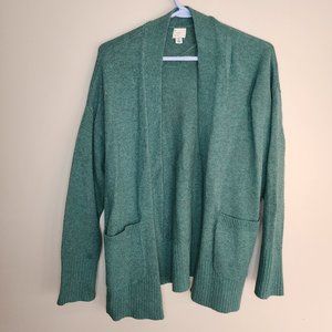 Women's Sea Green Cardigan - Size Medium